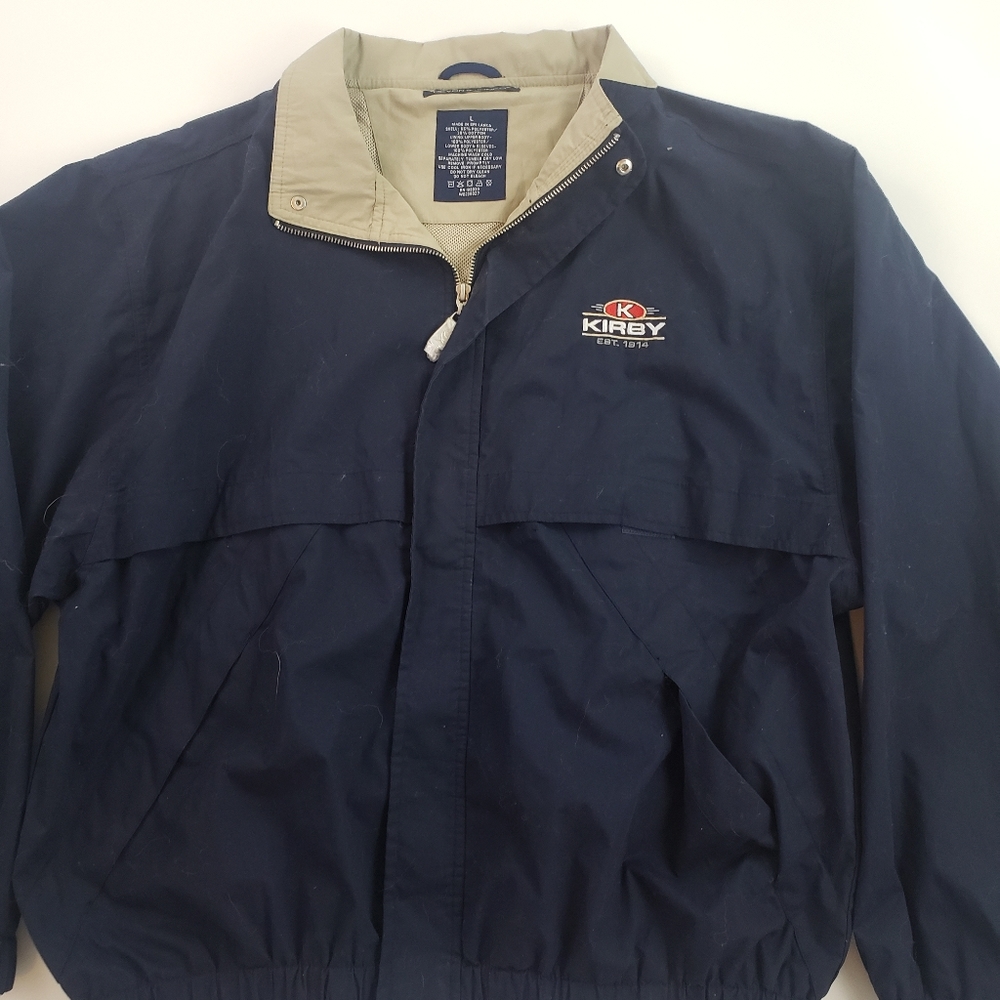 KIRBY  Mens Navy Blue Windbreaker Jacket L